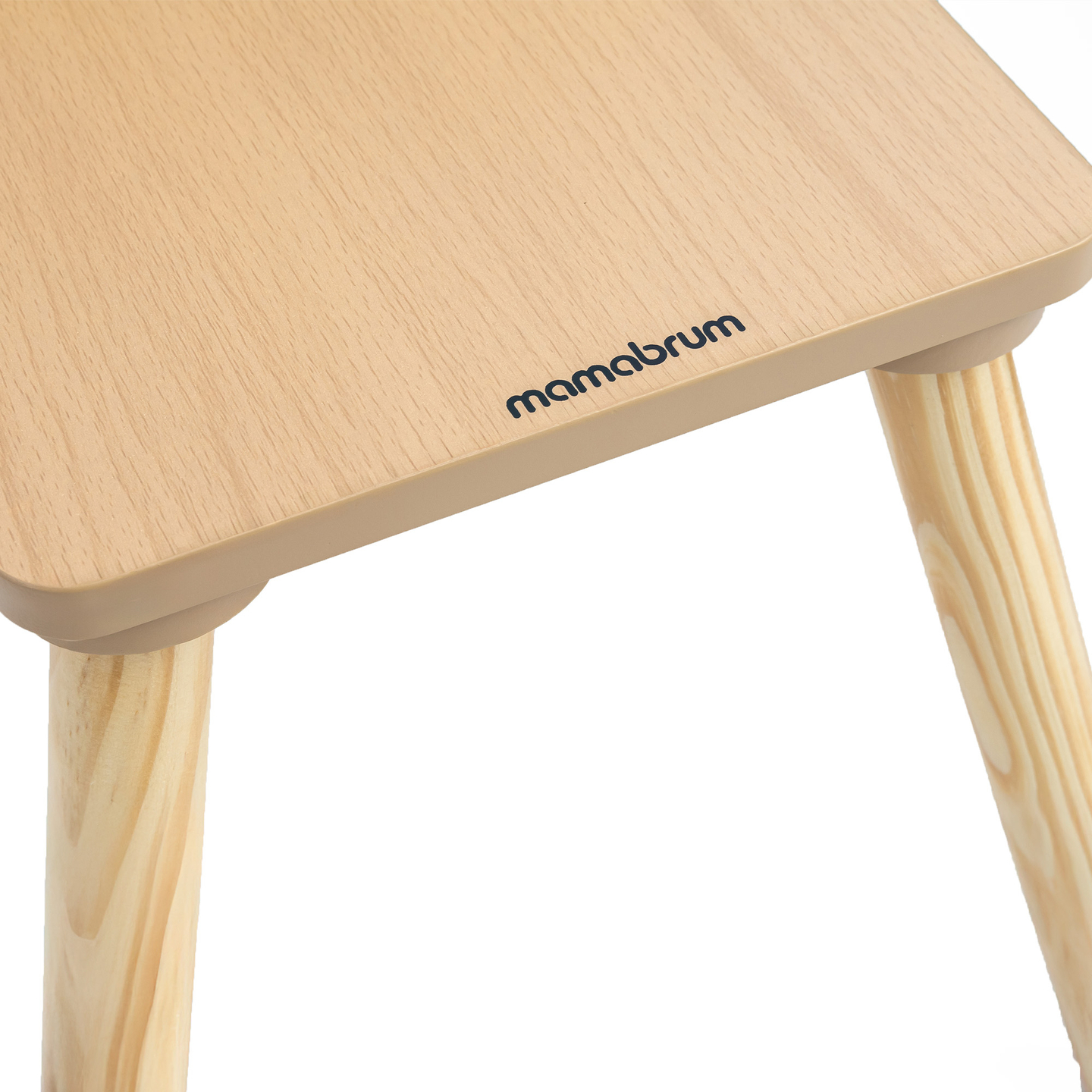 Mesa de madeira com armazenamento e 2 cadeiras Conjunto infantil - Ursinho de pelúcia fofo