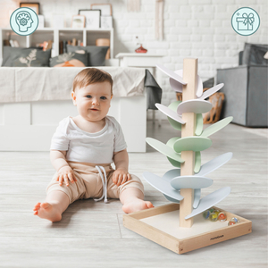 Culódromo de madeira - árvore sonora com bolas