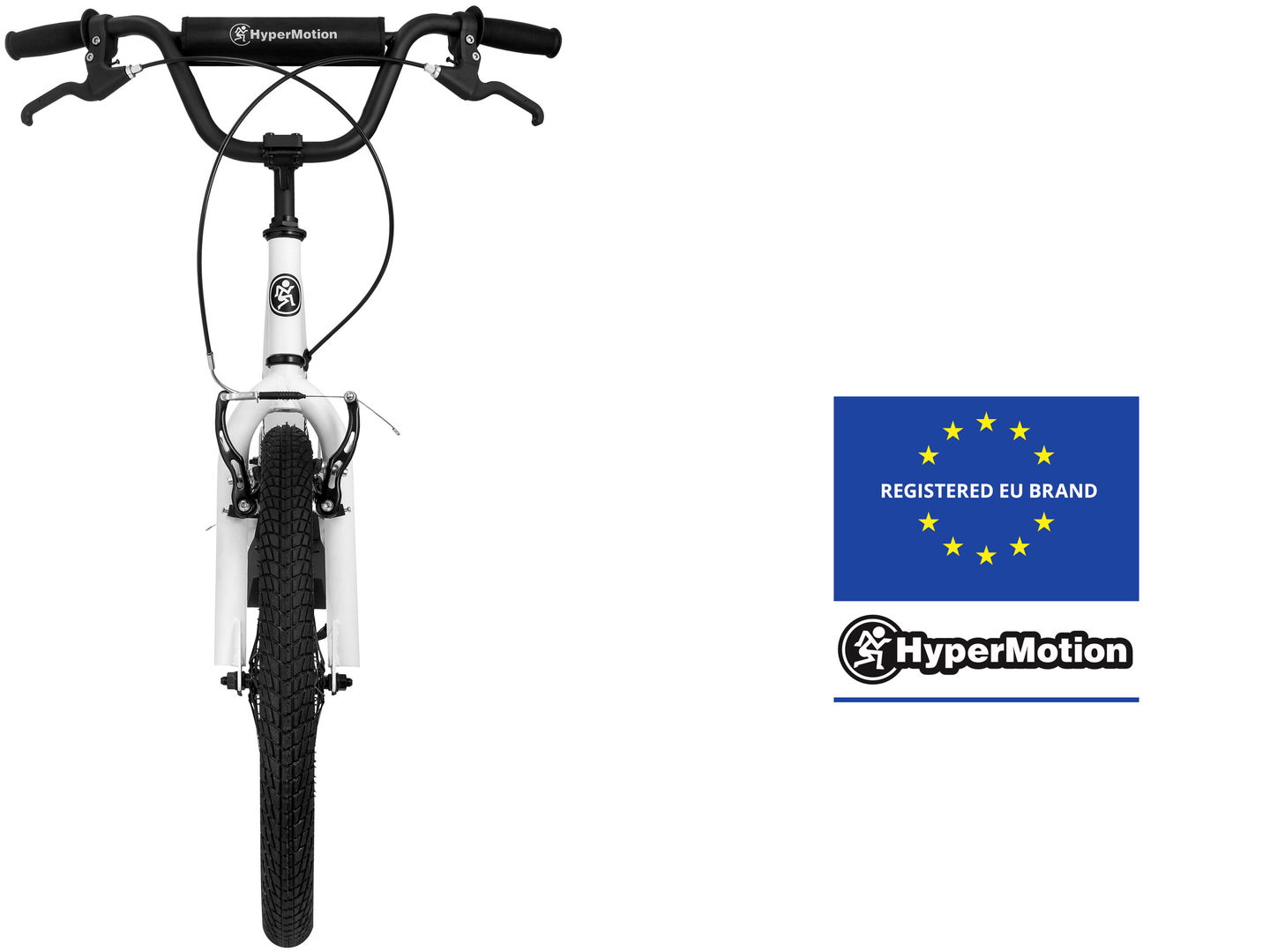 Scooter urbana HyperMotion RIVA com rodas infláveis de 50 cm e 40 cm