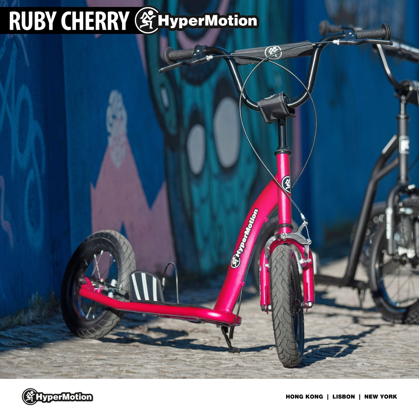 Scooter HyperMotion RUBY 12 (rodas infláveis de 30 cm) - fúcsia/magenta