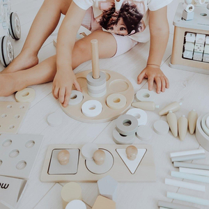 Caixa educativa Montessori para crianças pequenas - 6 brinquedos