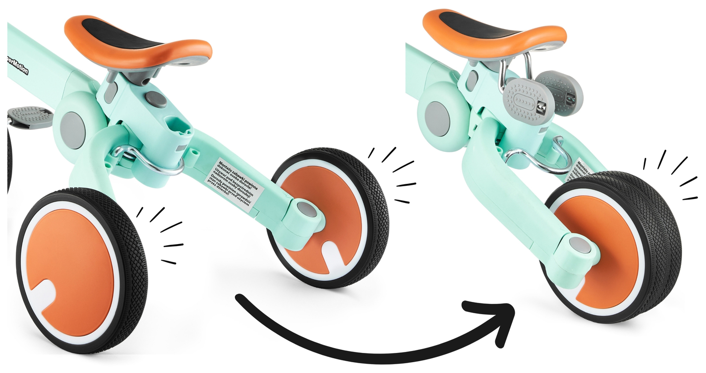 Tobi ROCKET - Triciclo infantil, bicicleta de equilíbrio, passeio - empurrador - 5 em 1 da HyperMotion