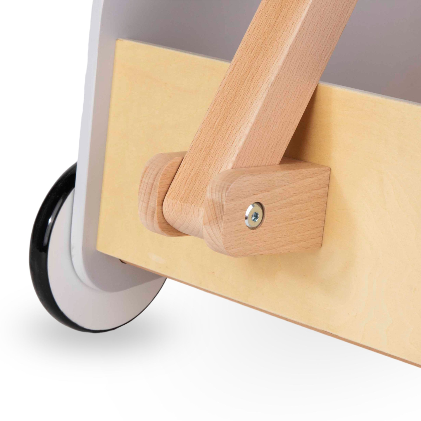 Carrinho de brinquedo de madeira - reboque para puxar