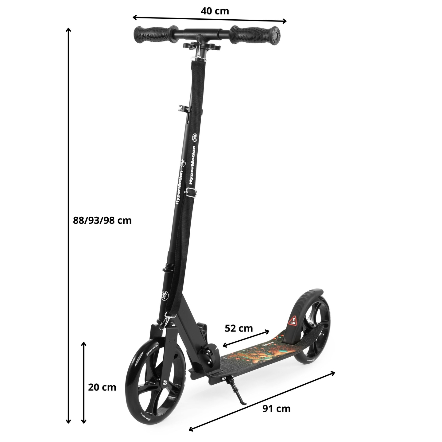 Scooter urbana de duas rodas VIBE Black HyperMotion - 100kg