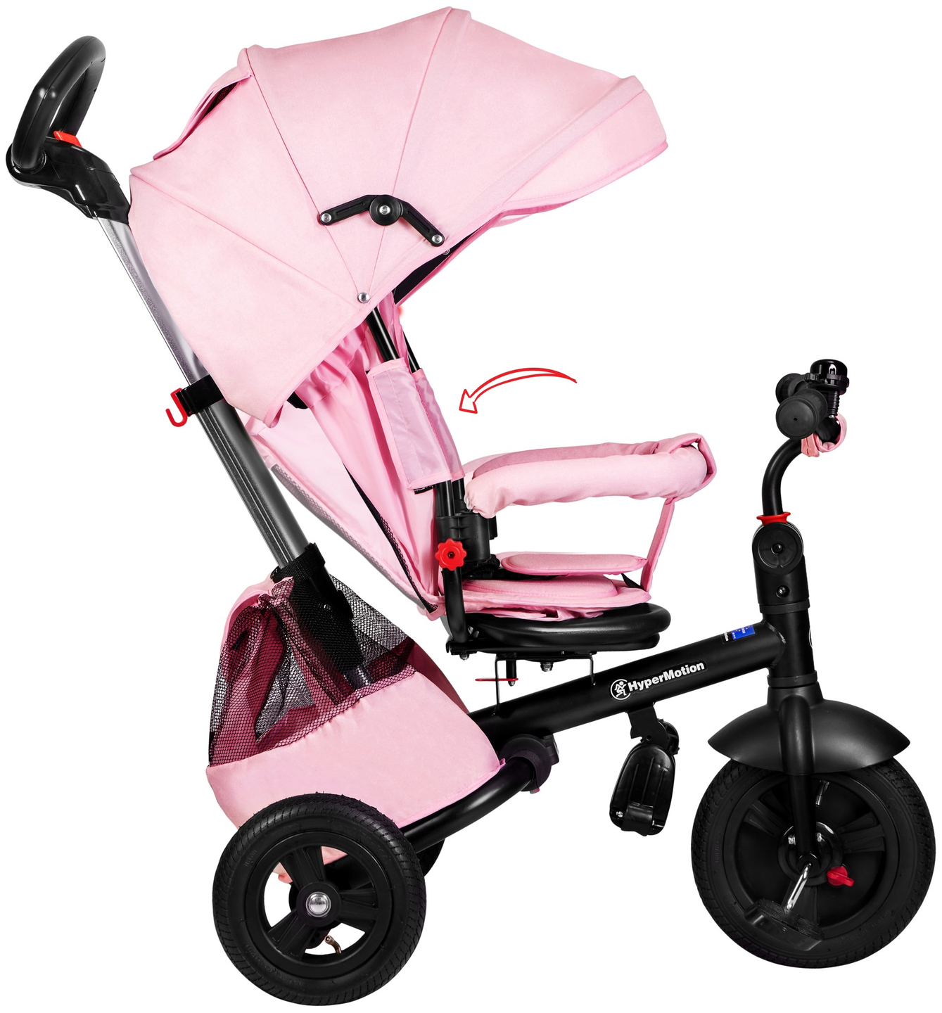 Triciclo Tobi Velar + capa de chuva - rosa