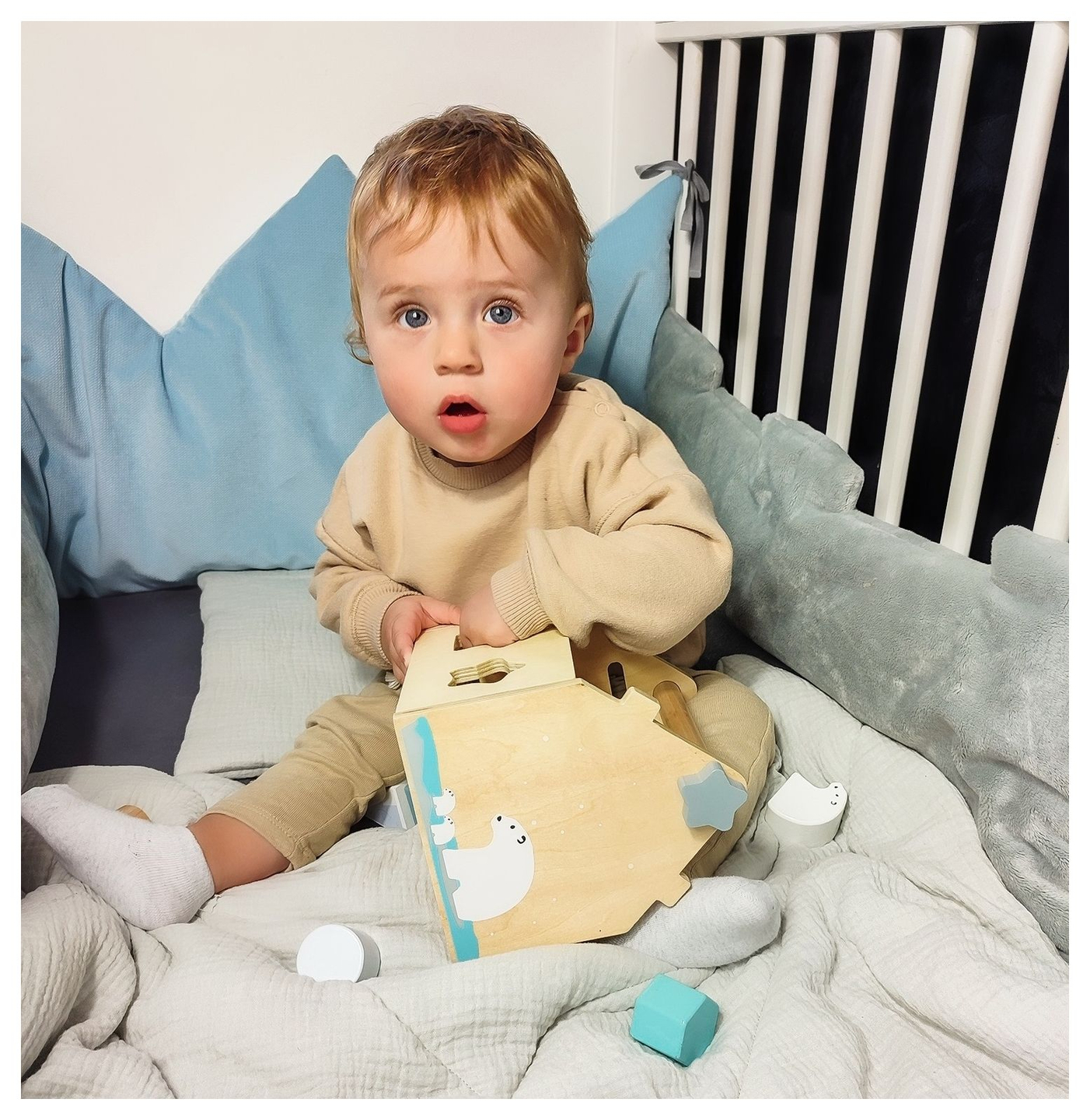 Sorter - uma casa educacional de madeira com blocos