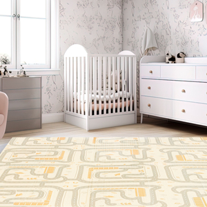 Tapete de espuma dobrável dupla face 180 x 120 x 1cm - Magic Forest/Autumn Streets - boho