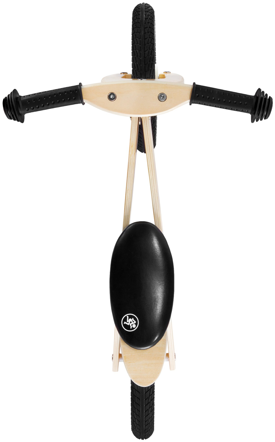 Bicicleta de equilíbrio de madeira HyperMotion JAMES - rodas infláveis - natural