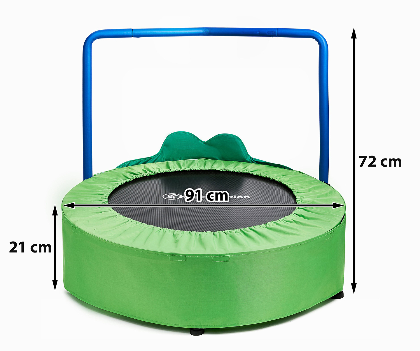 Żabka - mini trampolim para crianças - com alça - 50kg máx. - 91cm - para casa e jardim