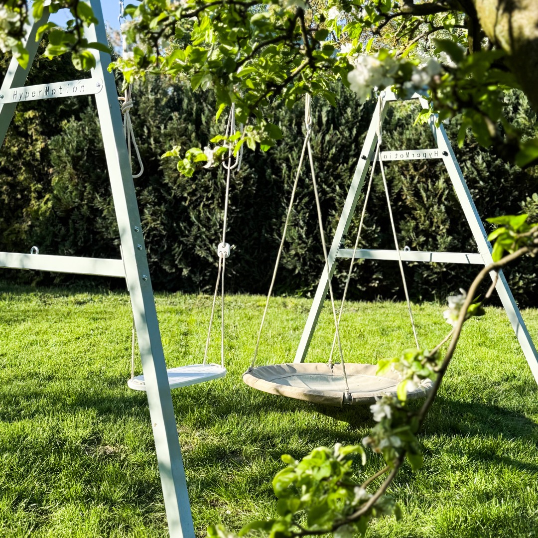 Estrutura de aço para baloiço de jardim ou rede de descanso