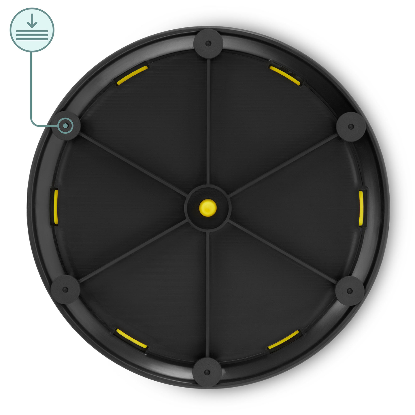 Discos sensoriais coloridos para crianças - 24 peças