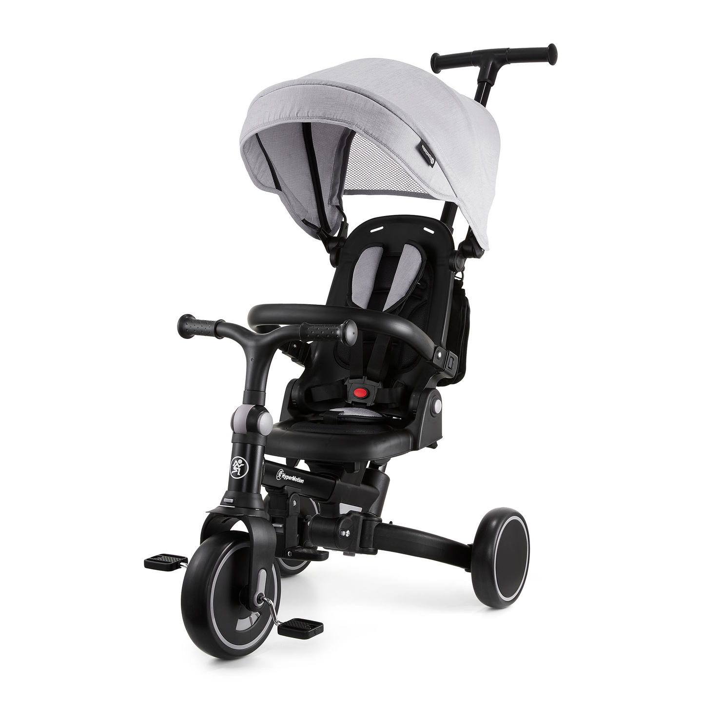 Triciclo multifunções 8em1 TOBI FOREST - cinzento