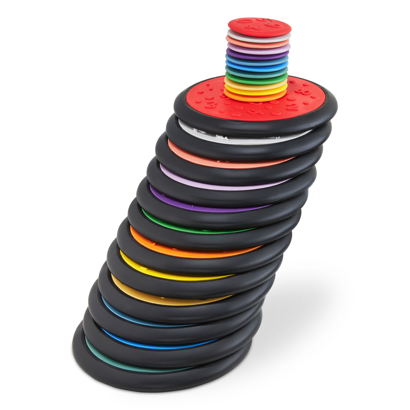 Discos sensoriais coloridos para crianças - 24 peças