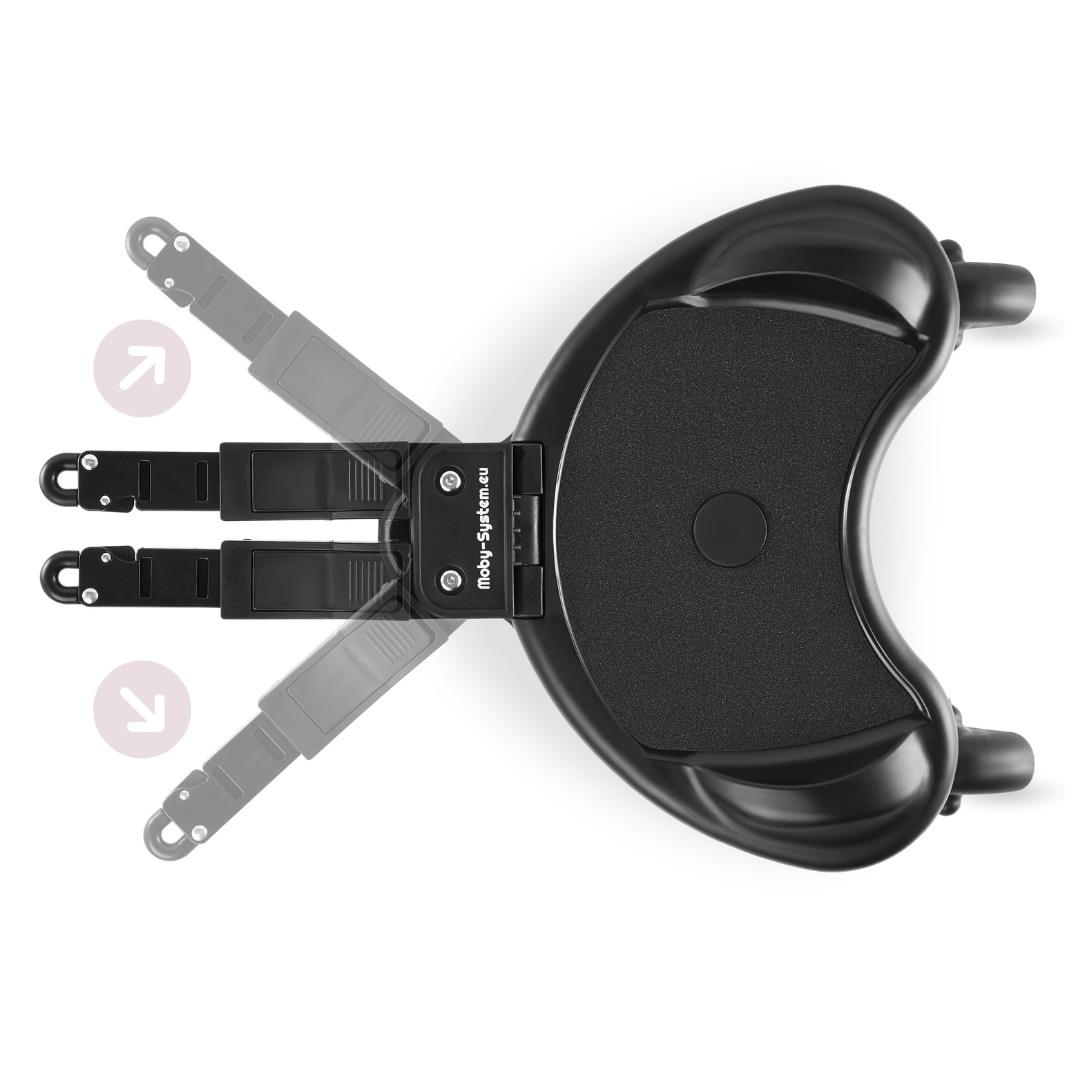 Extensão de carrinho MR BUGGY com assento - rodas LED