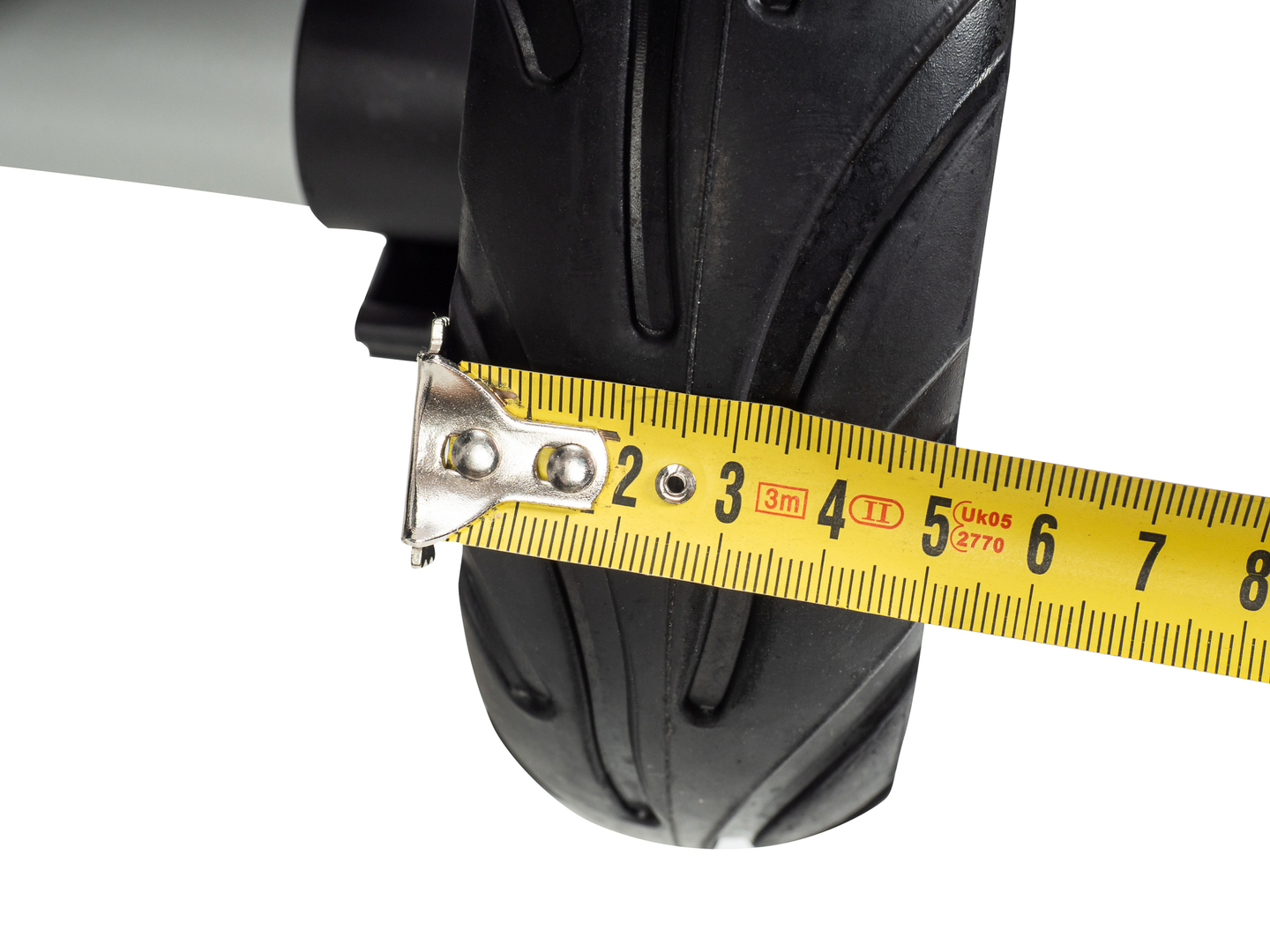 Triciclo HyperMotion TOBI VECTOR - rodas permanentemente infladas + empurrador. Cor preta.