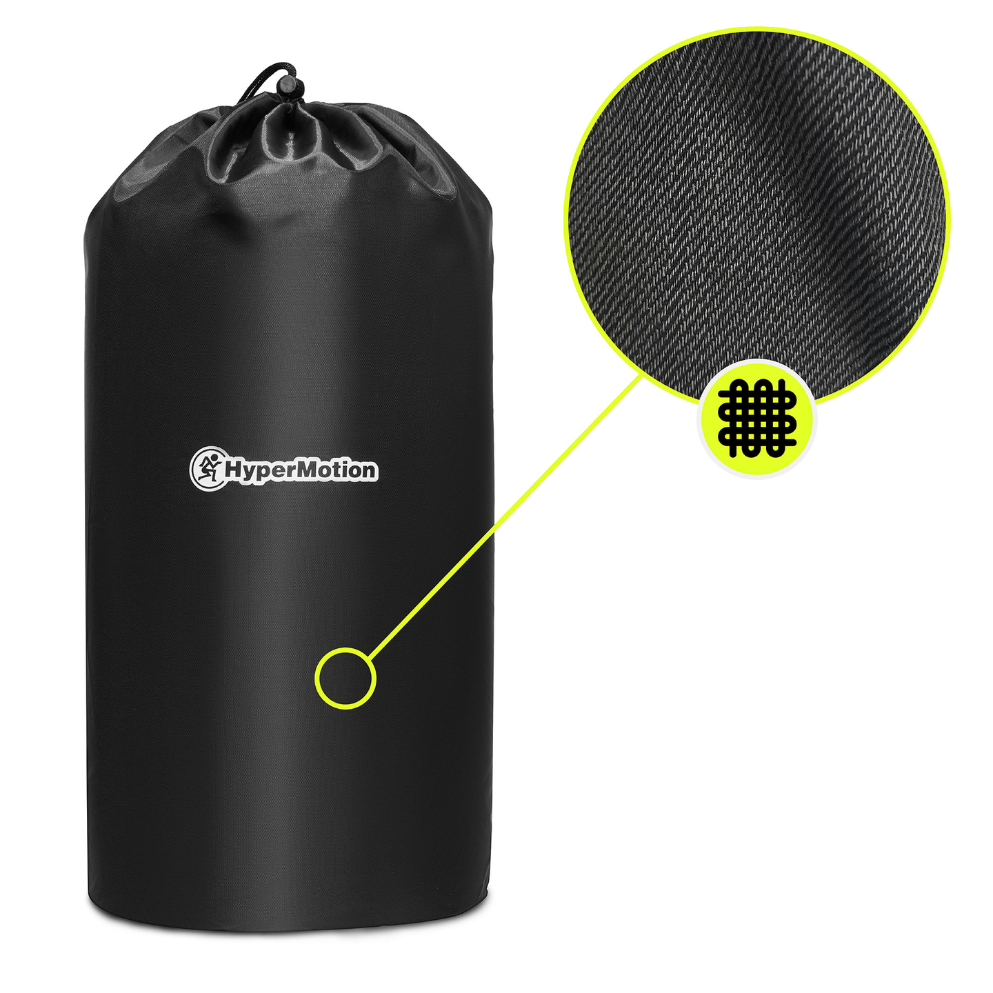 Tapete de acupressão grande com almofada e capa - 130 cm HyperMotion cinza e rosa