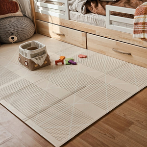 Tapete de espuma dobrável de dupla face 180 x 120 x 1cm - Charming Town/Sand Beige