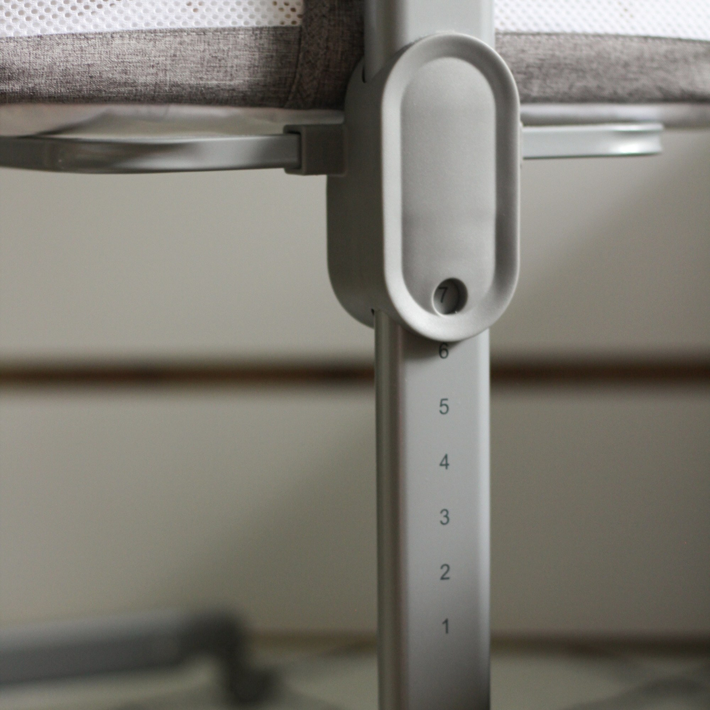 Cama lateral Moby-System LUNA 3 em 1 - cinza