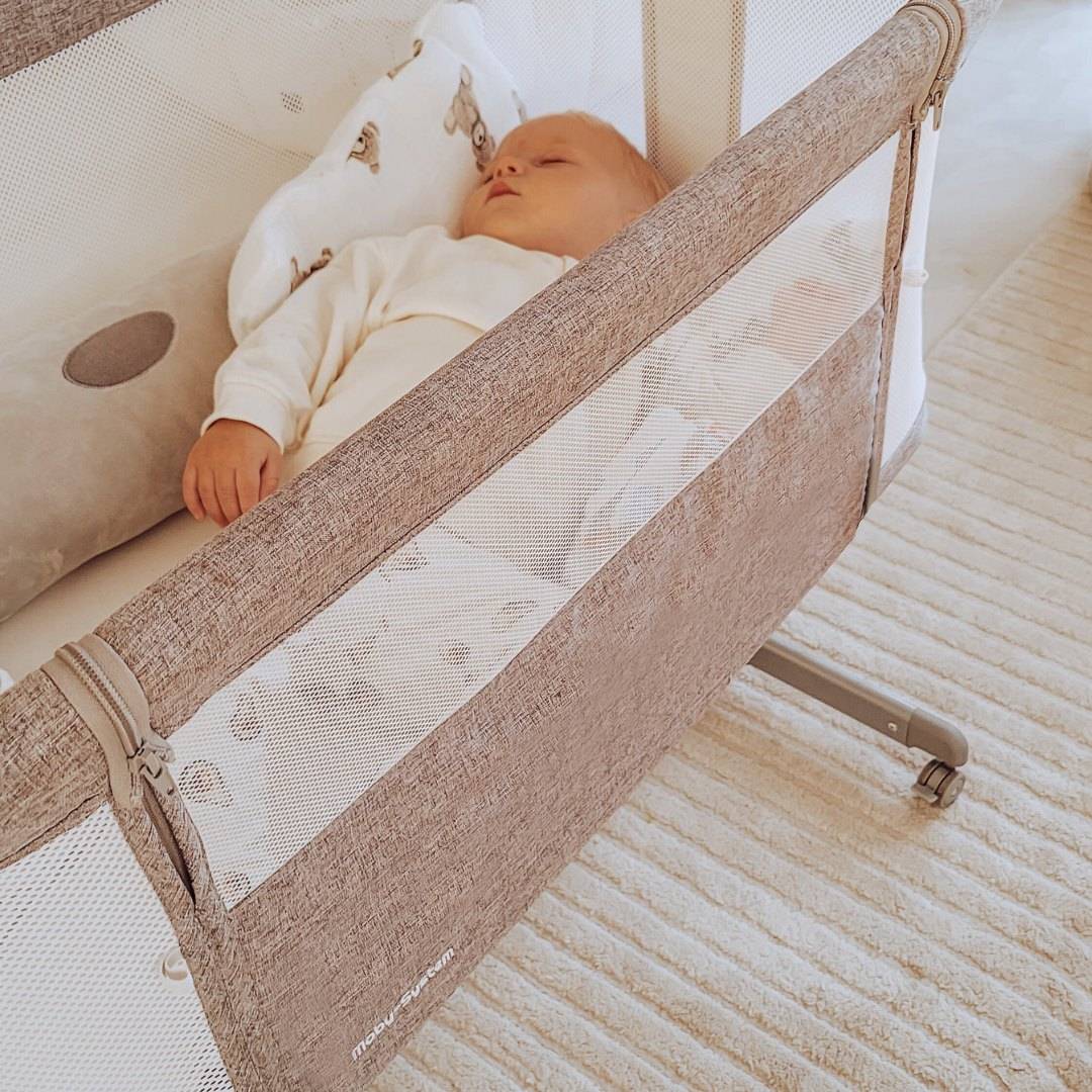 Cama lateral Moby-System LUNA 3 em 1 - cinza