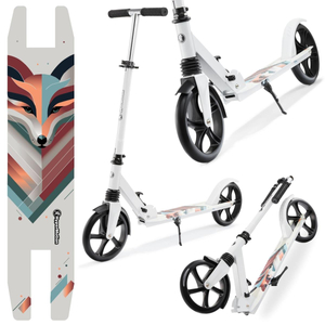 Trotinete de duas rodas para jovens adultos - com amortecedor - Hypermotion CITY SWIFT Winter Fox - 100kg