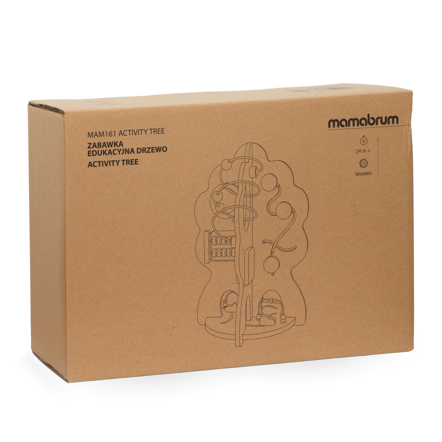 Brinquedo educativo de madeira 10 em 1 - árvore multifuncional