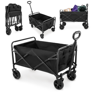 Cadeira de rodas de praia dobrável HyperMotion - preta, 80 kg