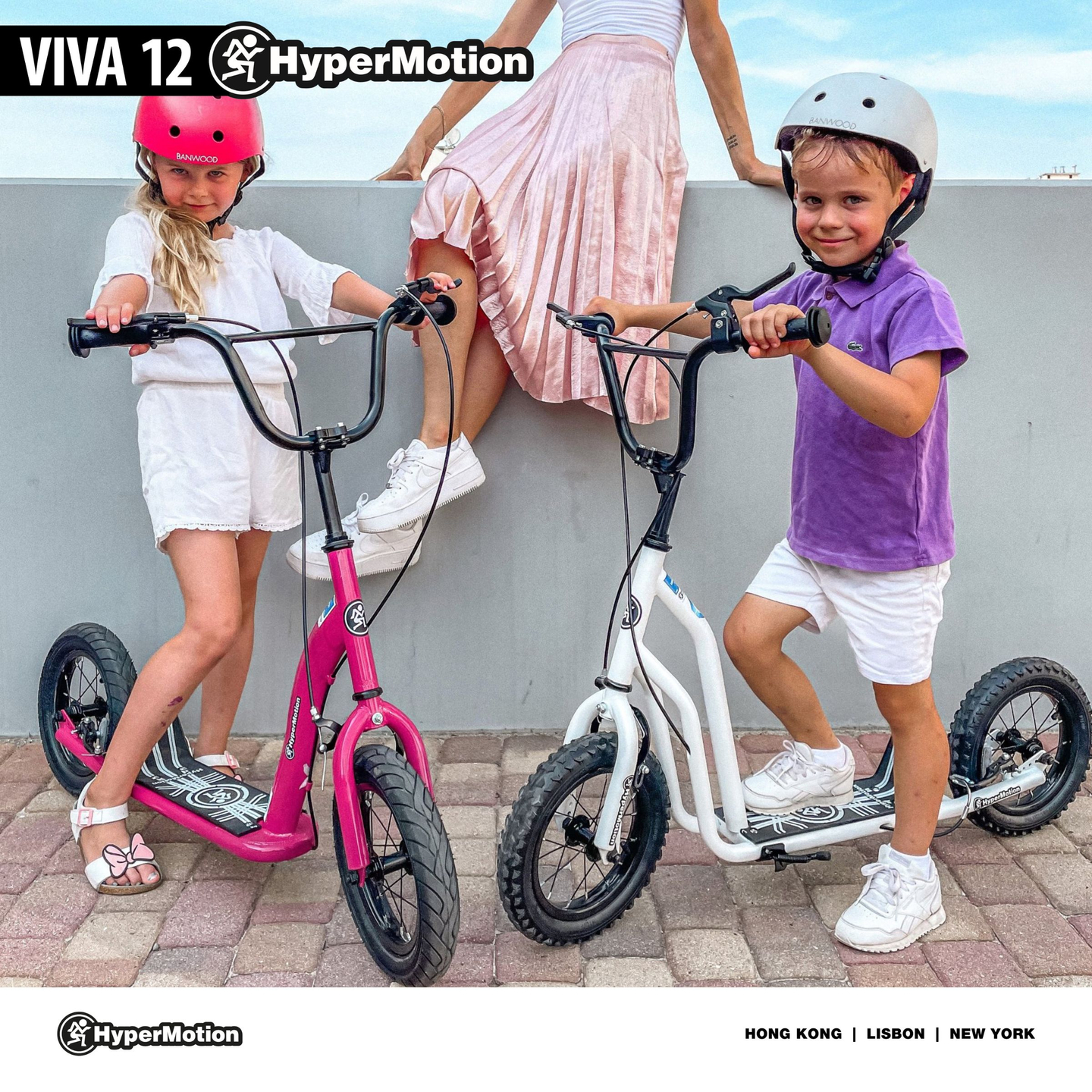 Scooter HyperMotion VIVA 12 (rodas infladas 30cm) - Branco