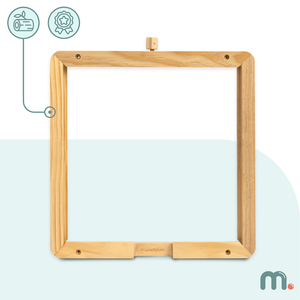 Moldura de madeira para parede - para montagem de quadros educativos Mamabrum