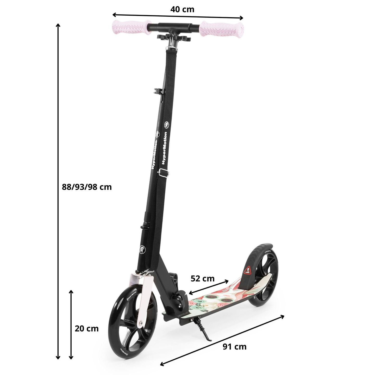 Scooter urbana de duas rodas VIBE Pink HyperMotion - 100 kg