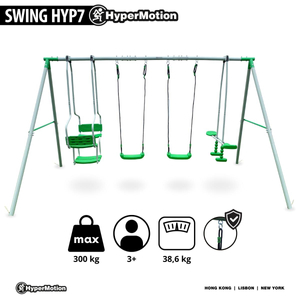 Baloiço para 6 pessoas para crianças - parque infantil no jardim