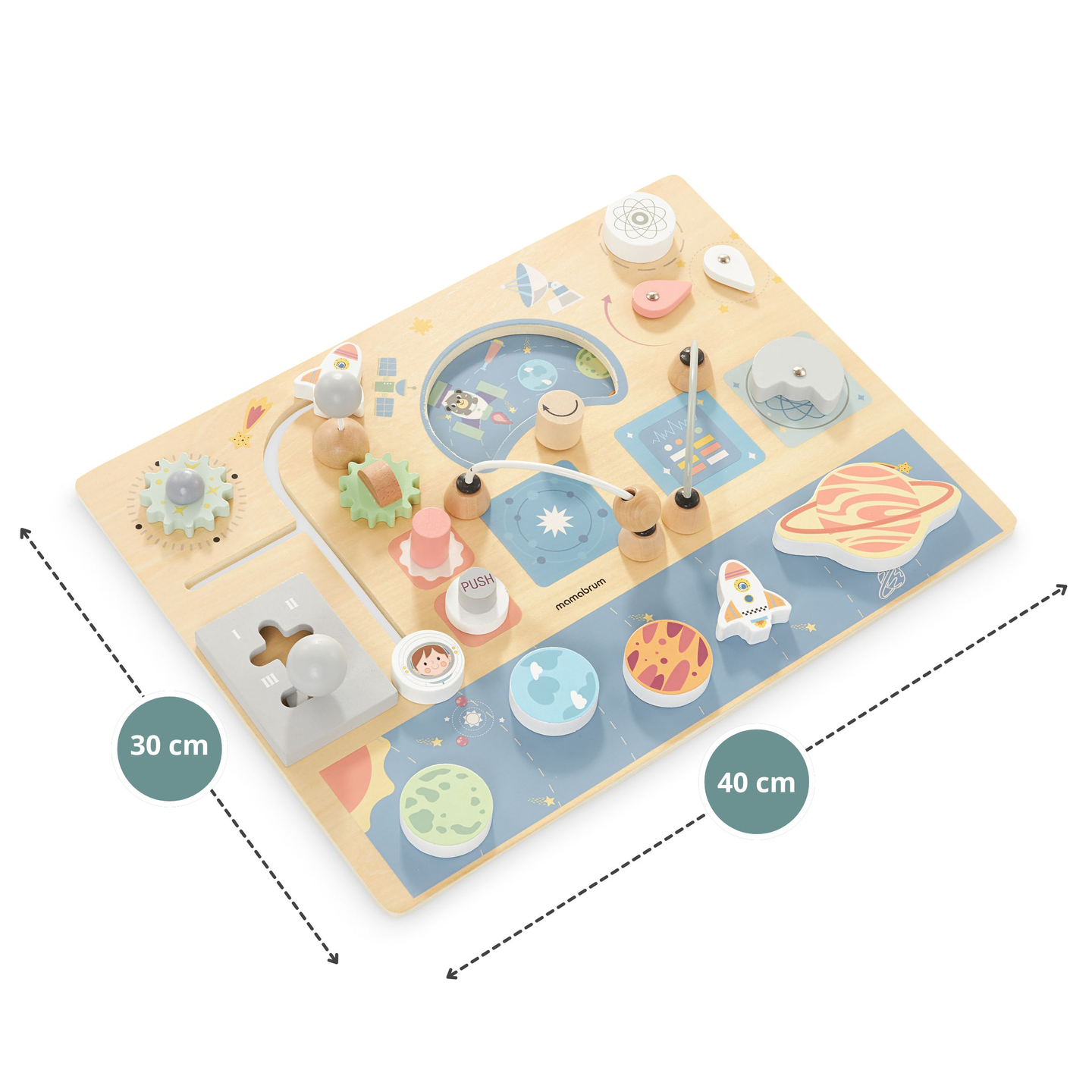 Quadro manipulador em madeira - Cosmos