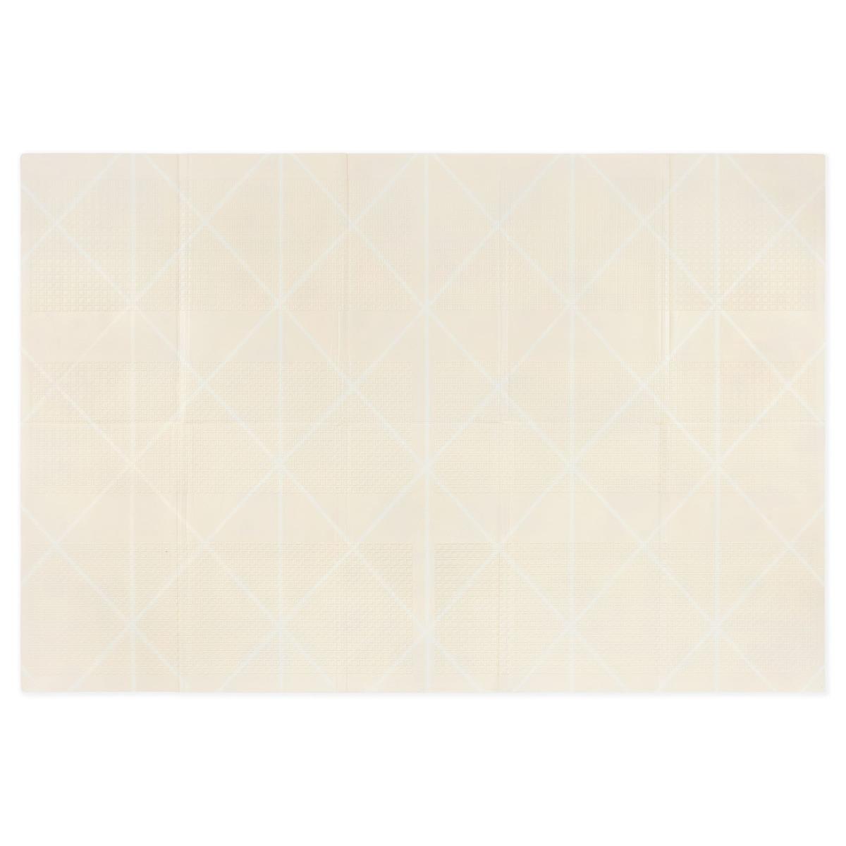 Tapete de espuma dobrável de dupla face 180 x 120 x 1cm - Charming Town/Sand Beige