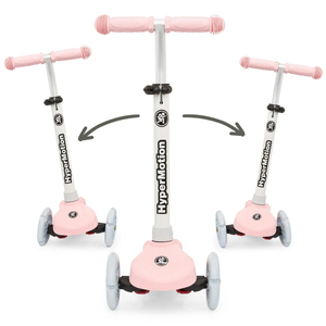 Scooter de equilíbrio de três rodas TRINGO, 3-8 anos - rosa + rodas LED brilhantes