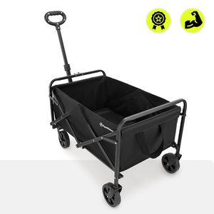 Cadeira de rodas de praia dobrável HyperMotion - preta, 80 kg