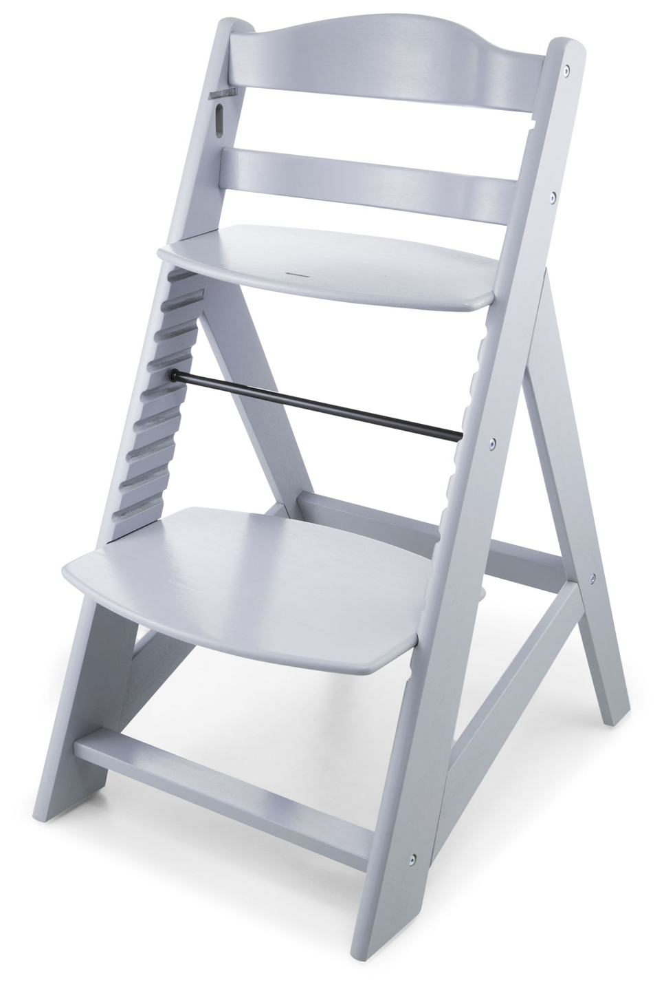 Cadeira de alimentação de madeira Moby-System WOODY - cor cinza