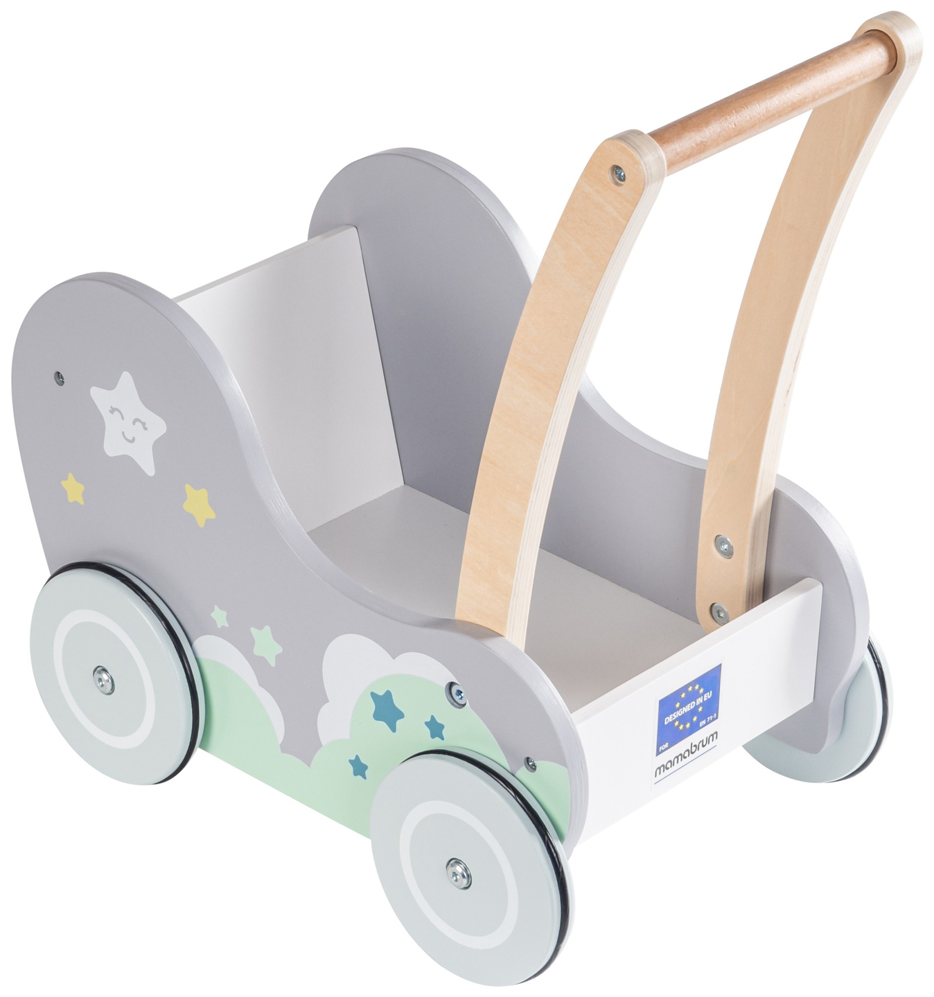 Dobranocka - carrinho de madeira, empurrador