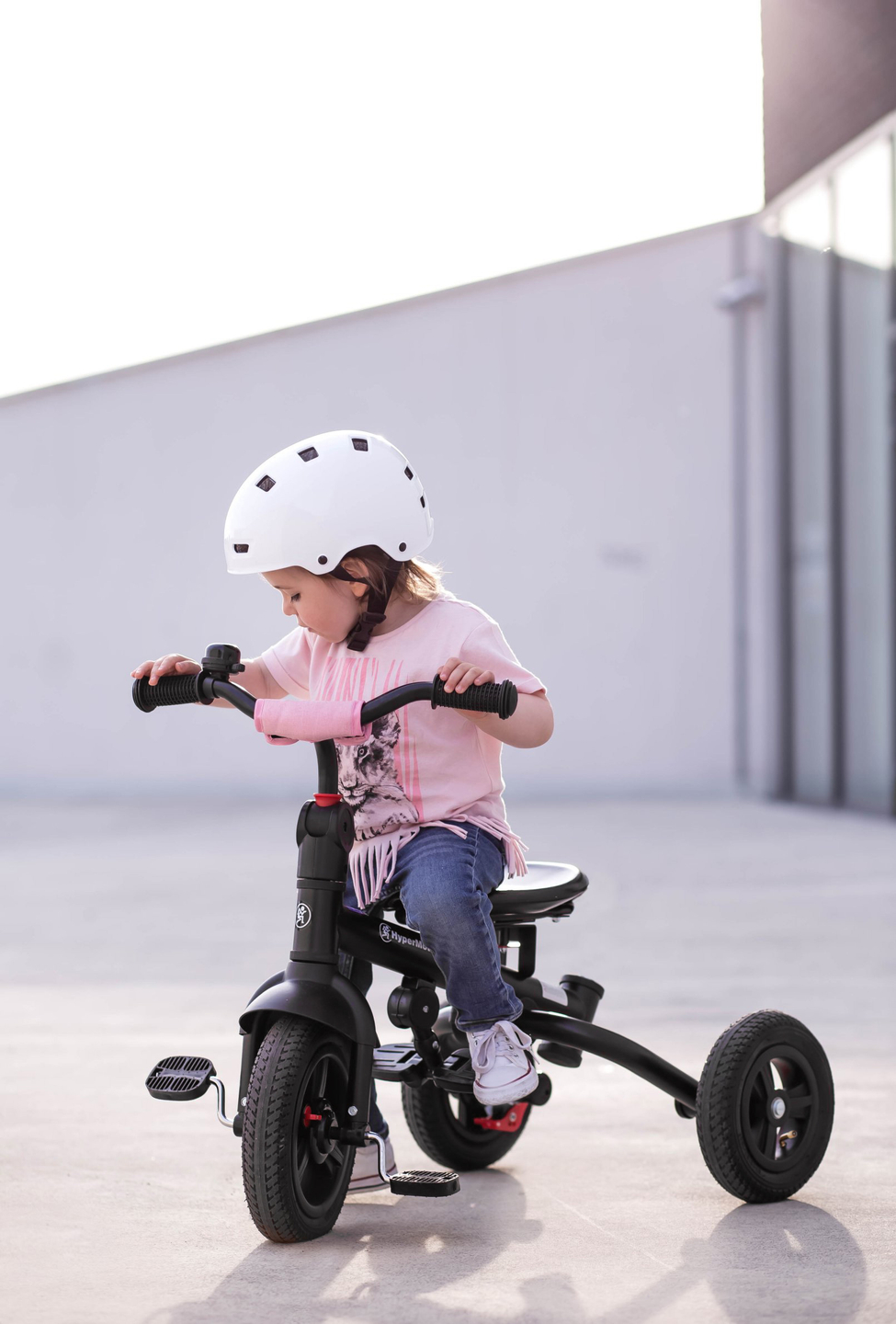 Triciclo Tobi Velar + capa de chuva - rosa