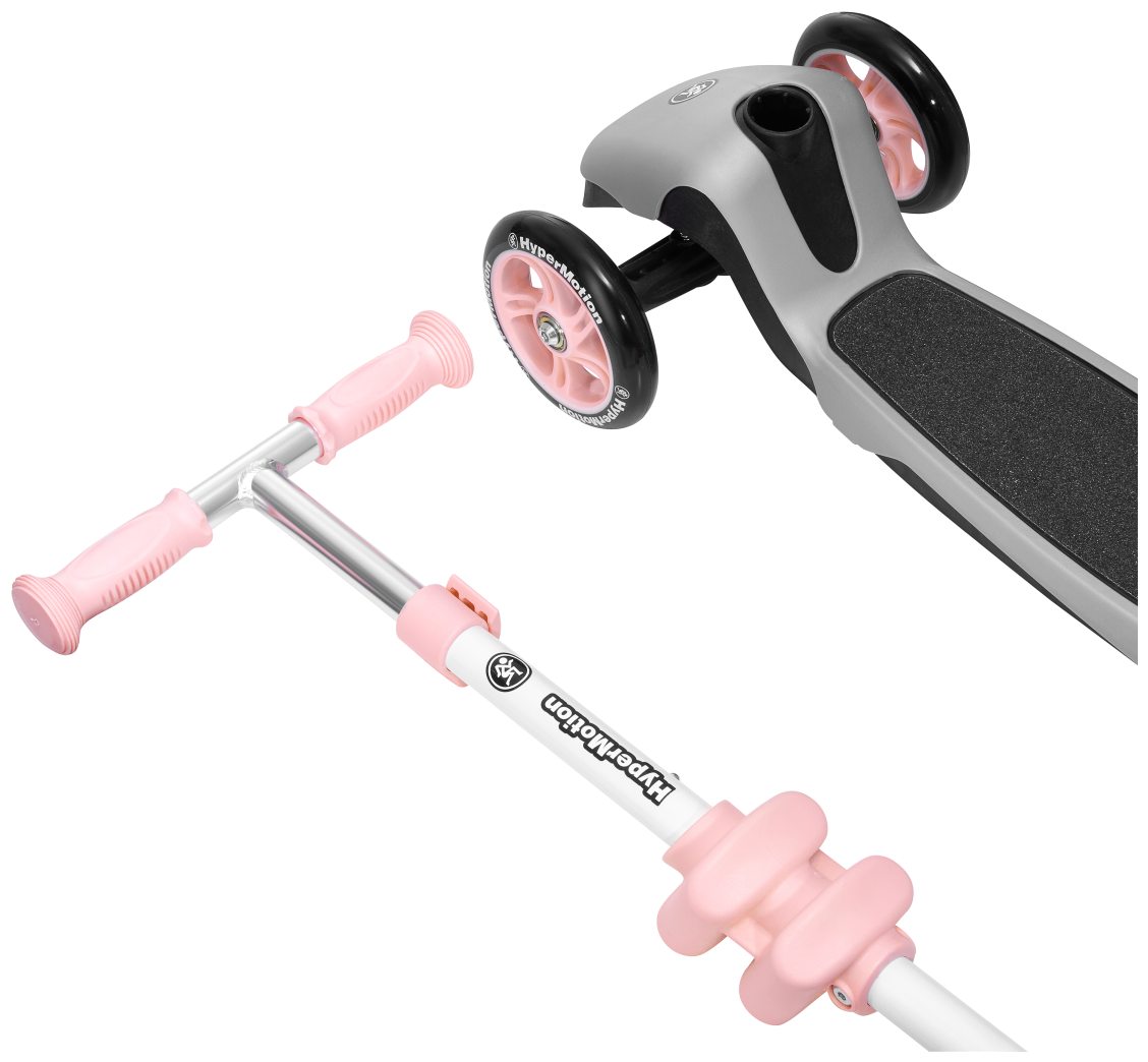 Scooter de equilíbrio de três rodas 3 em 1 HyperMotion - rosa
