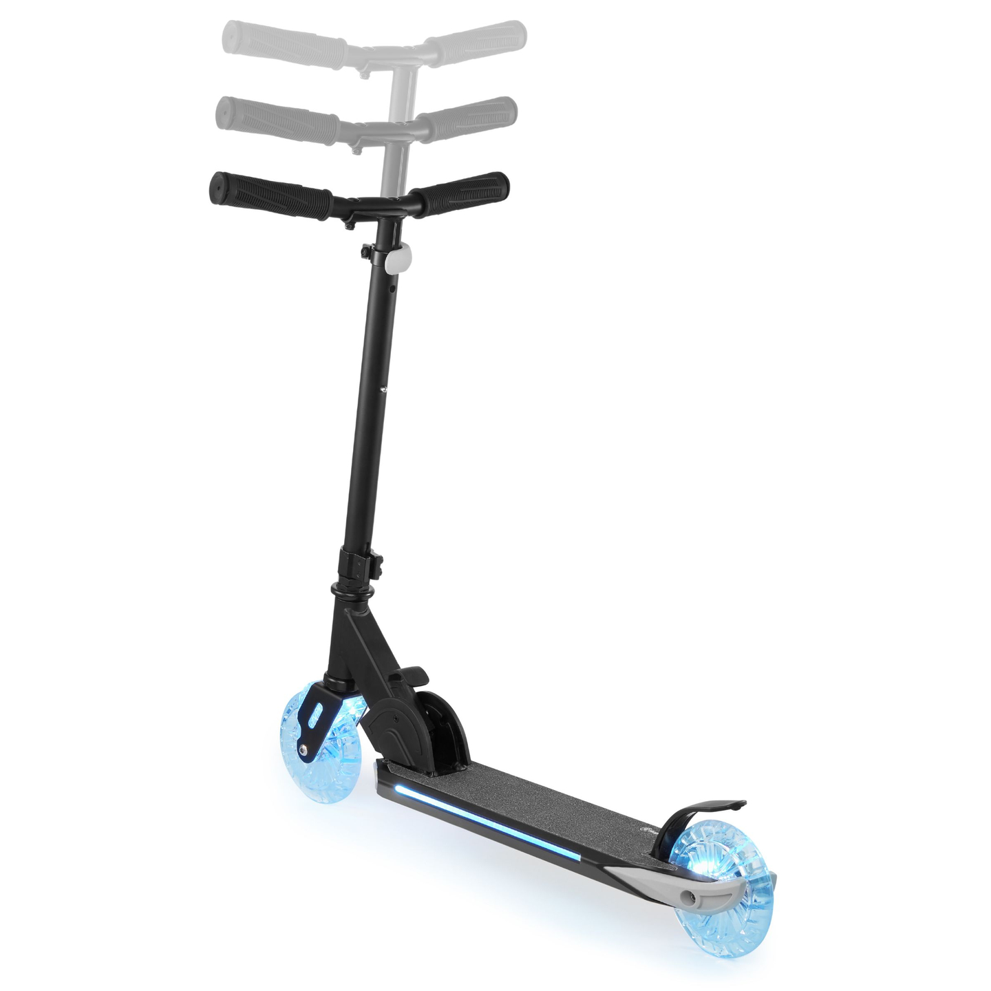 Scooter de duas rodas com iluminação LED, dobrável - Hypermotion Ice Flash