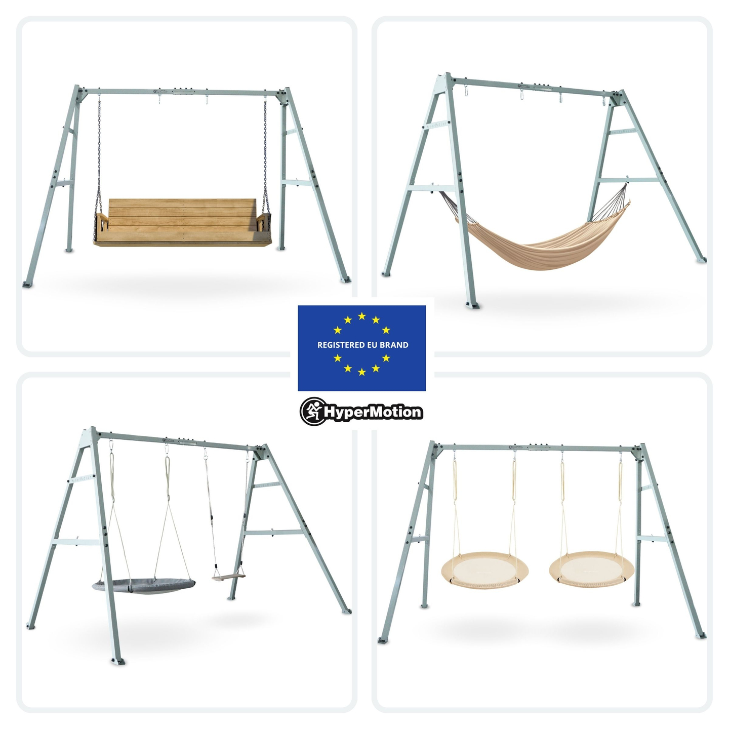 Estrutura de aço para baloiço de jardim ou rede de descanso