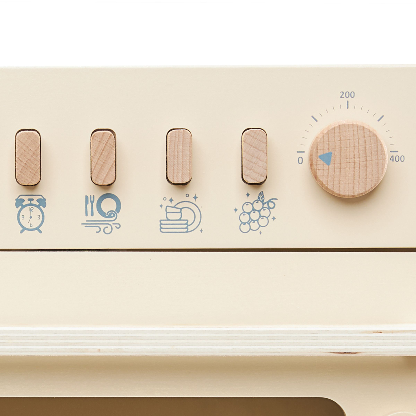 Máquina de lavar louça de madeira com acessórios