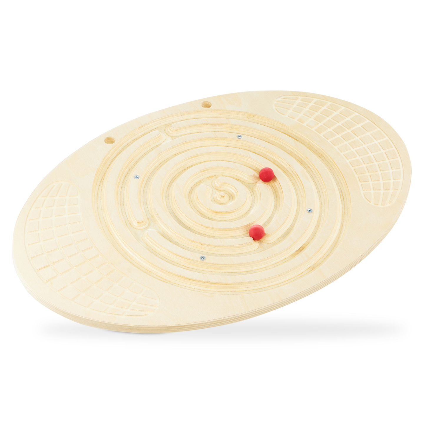 Prancha de equilíbrio de madeira com labirinto e bolas - um balancim