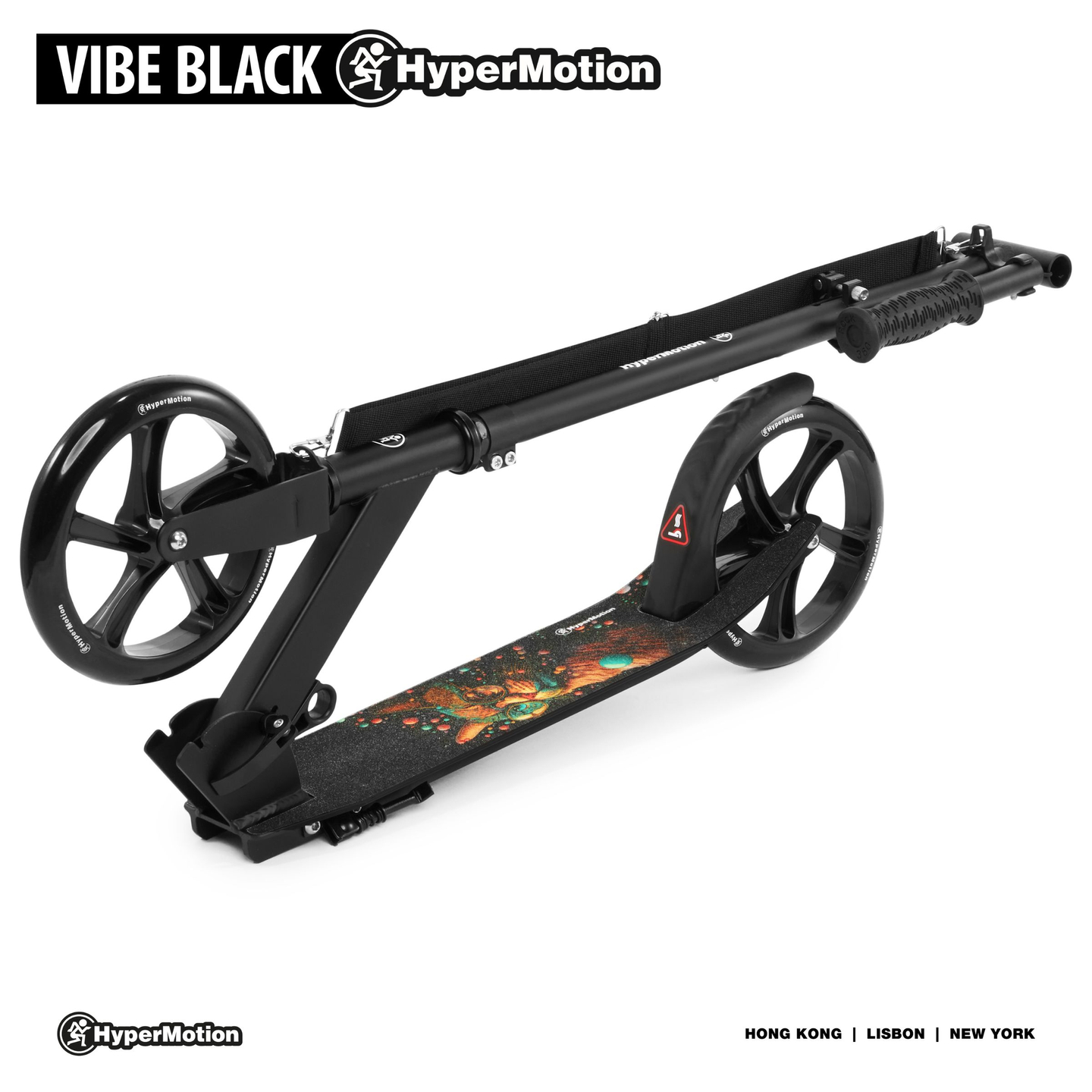Scooter urbana de duas rodas VIBE Black HyperMotion - 100kg