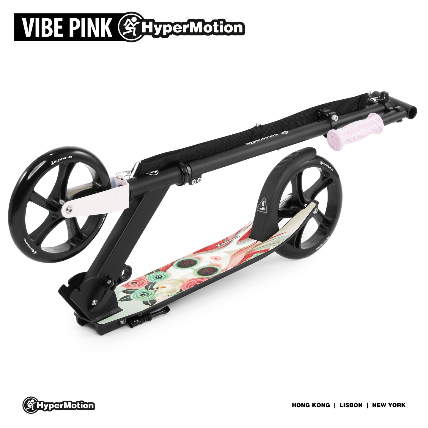 Scooter urbana de duas rodas VIBE Pink HyperMotion - 100 kg