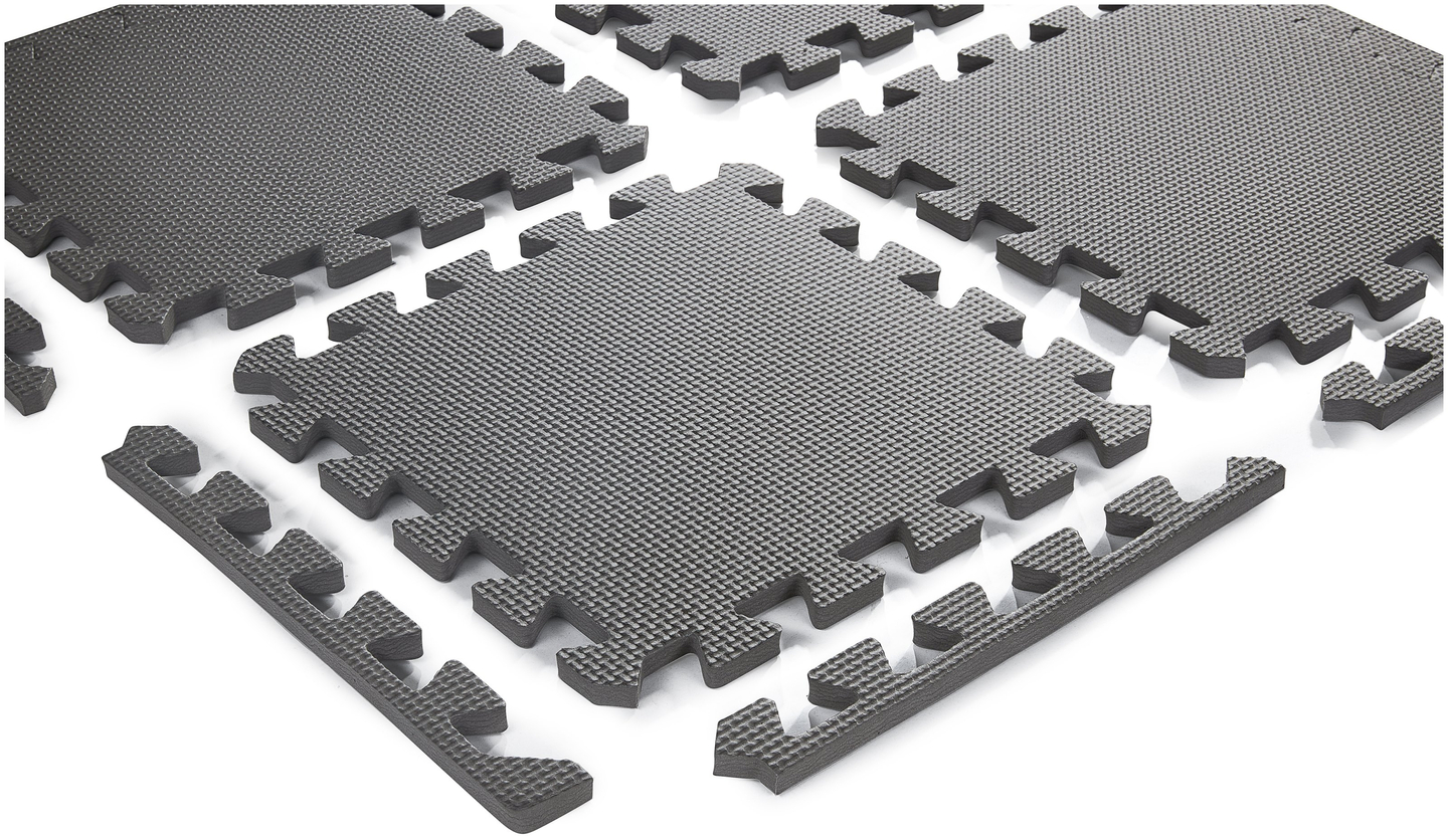 Quebra-cabeça de espuma 12 unid. - tapete educativo de espuma 120 x 90 x 1,2cm com borda - rosa