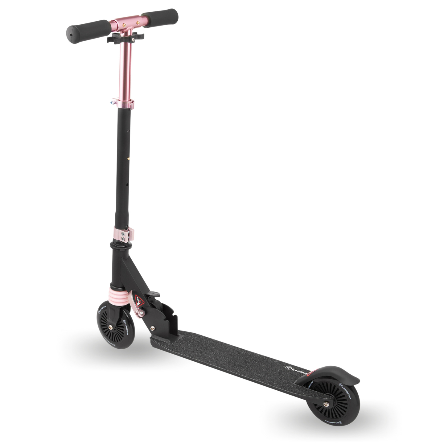 Scooter de duas rodas com amortecedor WALLY 4-9 anos da HyperMotion, preto e rosa