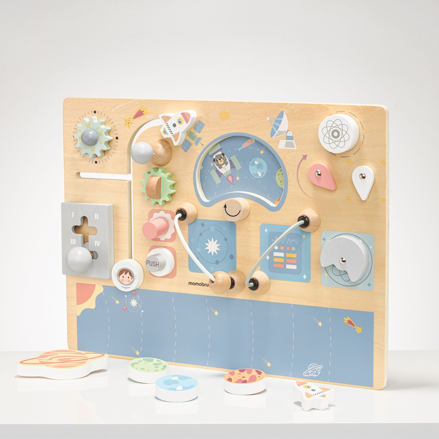 Quadro manipulador em madeira - Cosmos