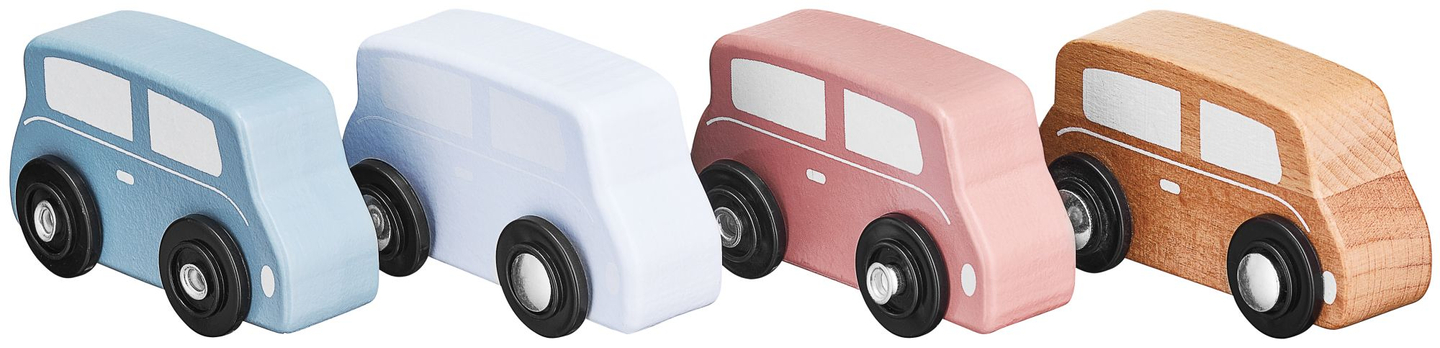 Caminhão de madeira - semirreboque com 4 carros