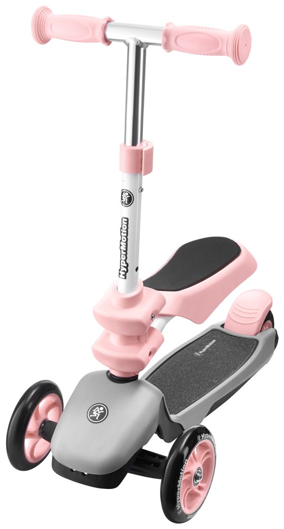 Scooter de equilíbrio de três rodas 3 em 1 HyperMotion - rosa