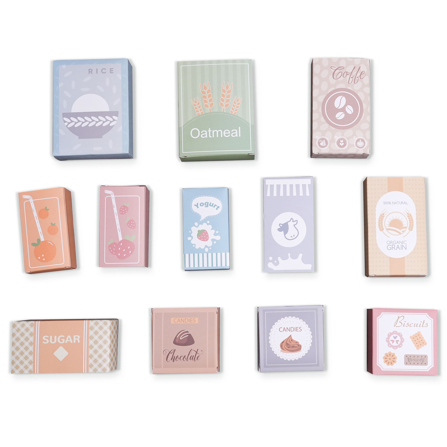 Grande loja de madeira XXXL para crianças com bar de comida rápida - Loja de esquina + Máquina de café + Forno + Frigorífico - 106 ac.